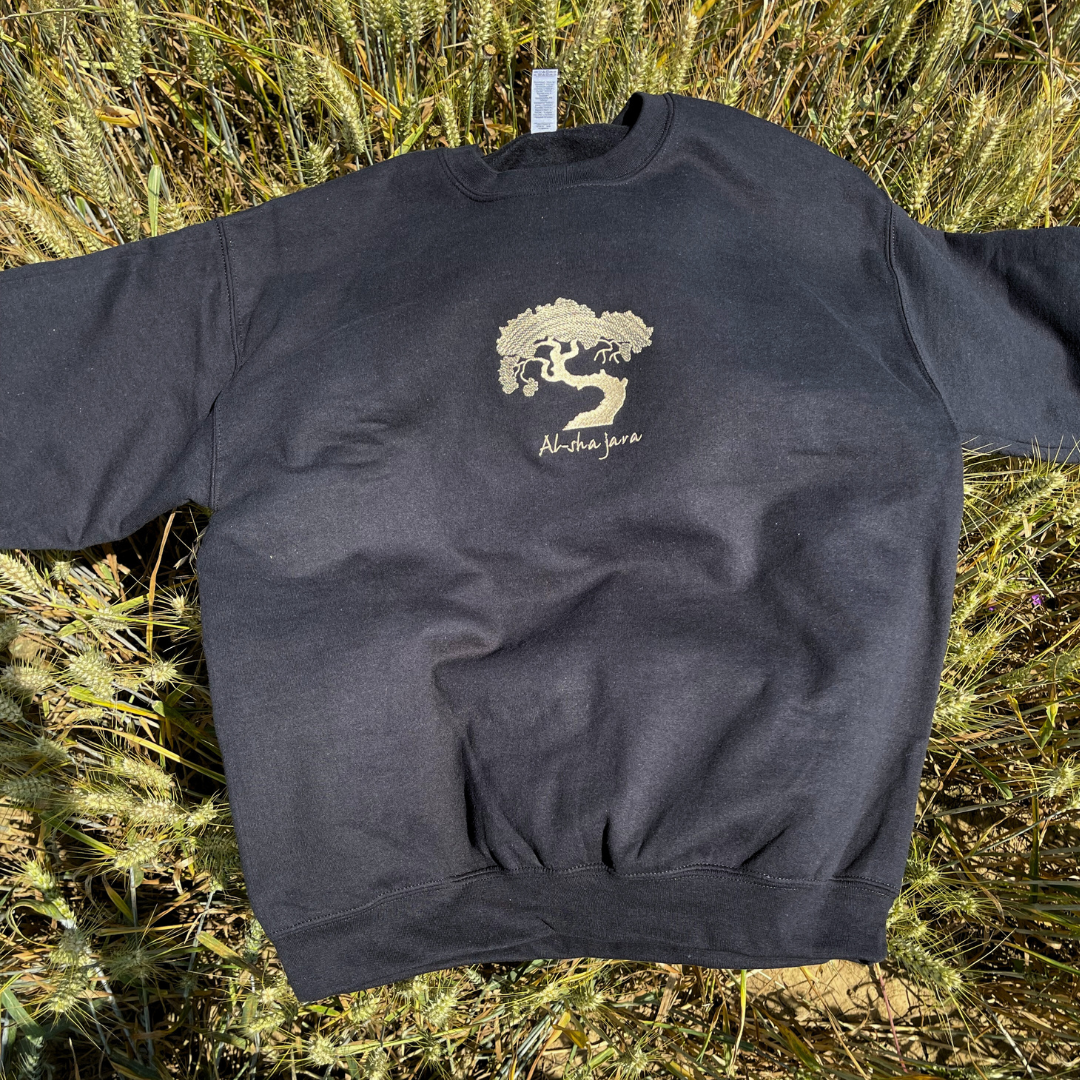 Sweat col rond Noir - Al shajaraa