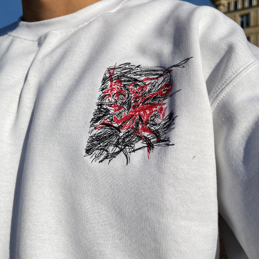 Sweat col rond Blanc - Cavalerie