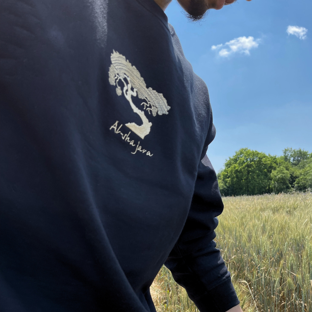 Sweat col rond Noir - Al shajaraa