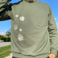 Sweat col rond - "FLEURS"