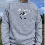 Sweat col rond Gris clair - "ORIENT" (en réduction)