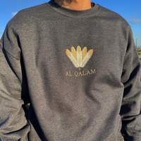 Sweat col rond Gris foncé - "AL QALAM" (en réduction)