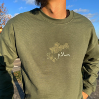 Sweat col rond Vert Militaire - 